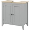 Kleankin Under-Sink Bathroom Sink Cabinet, Storage Unit with U-Shape and Adjustable Internal Shelf - 4 of 4