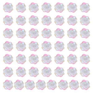 Unique Bargains Iron On Durable DIY Clothing Sequin Bead Flowers Patches 100 Pcs - 1 of 4