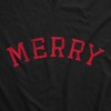 Merry Crewneck Sweatshirt Funny Cute Xmas Spirit Cheer Lovers Longsleeve - Crazy Dog Crew Neck Sweatshirt - 2 of 4