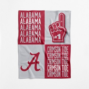 NCAA Alabama Crimson Tide Domino Swaddle Blanket - 1 of 4