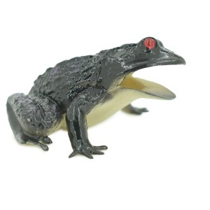 Collectible Wildlife Gifts | Frog, Black Frog, Toad, Rubber Toy, Realistic, Rainforest Amphibian, Model,   Educational, Gift,     3"    F6091 B3 - 1 of 4