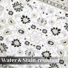 Washable Vintage Floral Area Rug, Non Slip Low Pile Foldable Stain Resistant Carpet, Ultra-Thin Throw Accent Mat for Living Room Bedroom - 4 of 4