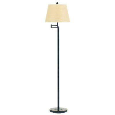 60" 3-way Andros Metal Swing Arm Floor Lamp in Dark Bronze - Cal Lighting