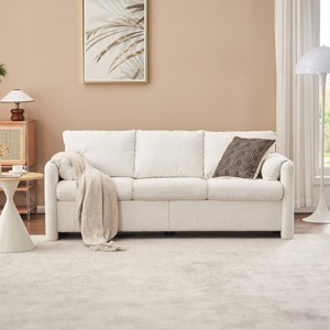 Modern 3-Seater Sofa 77" Chenille Couch Sofa with Cushions,Deep Seat Sofa for Living Room Apartment-Tanpinhause - 1 of 4