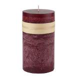 Northlight 6" Wine Red Traditional Cylindrical Pillar Candle
