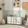 Whisen 3 Tier Kids Storage Unit, 9 Drawer Chest Toy Organizer Plastic Bins, Perfect Gift for Boys Girls Toddlers - 2 of 4