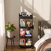Hachikiko 4 Tier Rolling Utility Cart with Drawer - Multifunctional Storage Organizer on Wheels,Space-Saving Rolling Cart with 360°Wheels - 2 of 4