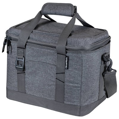 CleverMade Soft Sided 16qt Cooler with Shoulder Strap - Gray