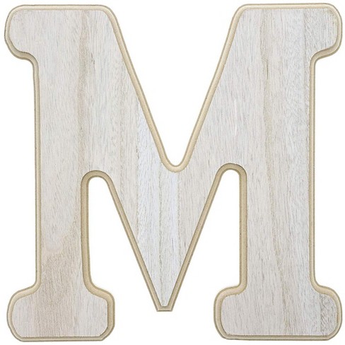 Genie Crafts Unfinished Wood 12 Inch Decorative Letters M Alphabet For Diy Home Wall Decor Target - Letter M Home Decor