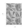 Pewter Charcoal And Gray Geometric Washable Indoor Outdoor Area Rug - 3 of 4