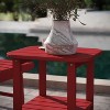Emma and Oliver Two Tier Polyresin Adirondack Side Table - All-Weather for Indoor/Outdoor Use - 4 of 4