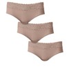 VENUS Womens Pearl By VENUS® Lace Trim Hipster 3 Pack - 4 of 4