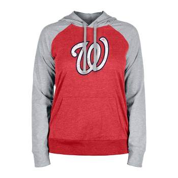 MLB Washington Nationals Women's Lightweight Bi-Blend Hooded Sweatshirt