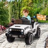 12V Kids Ride-on Truck with Parent Remote Control,All-Terrain Electric Car with Twin 35W Motors, 3 Speeds & Spring Suspension - 3 of 4