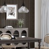 MAYEERTY Slat Wood Acoustic Sound Absorbing 3D Decorative Wall Paneling, 23.62*23.62in, 4-Pack - 2 of 4