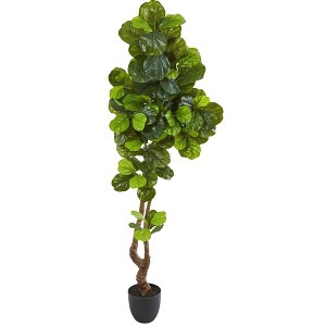 Nearly Natural 78-in Fiddle Leaf Artificial Tree (Real Touch) - 1 of 2