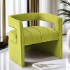 NicBex Velvet Accent Chair,Fully Upholstered Living Room Chairs with Curved Backrest,Modern Comfy Armchair,Accent Chairs for Living Room - 4 of 4