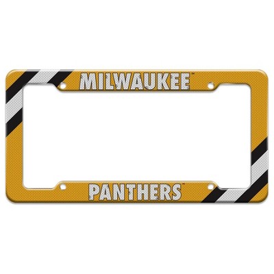 Milwaukee Panthers Corner Stripes License Plate Tag Frame