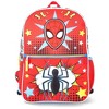 Marvel Spider-Man Kids School Backpack 16" 5PC Lunch Kit, Zip Case, Keychain and Water Bottle 5-Piece Set, Red - 2 of 4