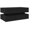 vidaXL Coffee Table Black Engineered wood 35.4 x 19.7 x 15.7 in - 2 of 4