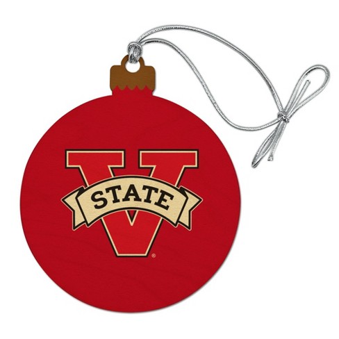 Valdosta Primary Logo Wood Christmas Tree Holiday Ornament - image 1 of 4