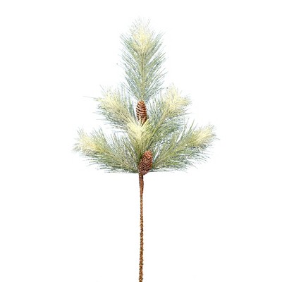 Vickerman 30" Norfolk Frosted Pine Artificial Christmas Spray. Includes 2 sprays per pack.