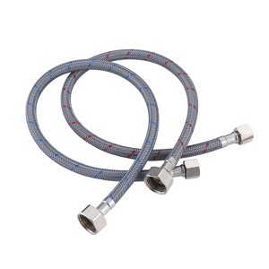 WOWOW 3/8 in. Compression x 1/2 in. FIP x in. Braided nylon Faucet Connector - 1 of 3