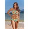 AI'MAGE Bikini Set for Women Two Piece Swimsuits 2024 Floral Bathing Suit Bandeau Swimswear with Removable Shoulder Straps - 2 of 3