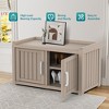 CAVINAS Shoe Cabinet, Storage Bench with Doors for Entryway & Hall - 3 of 4