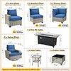 XIZZI Versatile Outdoor Rattan Sectional Sofa Set Collection, 8/9/10-Piece Set w/ Comfy Swivel Chairs, Perfect for Patio Relaxation and Entertaining - 2 of 4