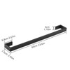Bathroom Towel Bar, 24 Inch Towel Racks for Bathroom Wall Mounted, Heavy Duty Hand Towel Holder Organizer, Modern Home Towel Rod, Matte Black - 4 of 4