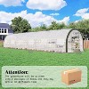 AMERLIFE 36x9.7x7 FT Large Walk-in Tunnel Greenhouses for Outdoors, 2 Zipper Doors - 2 of 4