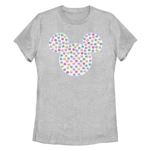 Women's Mickey & Friends Mickey and Friends Candy Filled Logo T-Shirt - 1 of 4