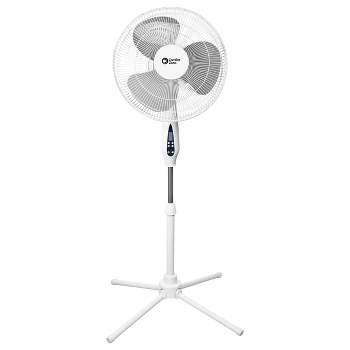 Comfort Zone 16" Oscillating Stand Fan with Remote White