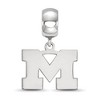 Black Bow Jewelry Sterling Silver Michigan Wolverines NCAA Bead Charm - 2 of 4