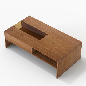 Gaoyangjiaju 51.1 Inch Wooden Coffee Table with LED Lights and Storage - 1 of 4