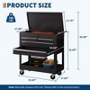 4 Drawer Rolling Tool Cart with Locking Drawers,Heavy Duty Metal Mobile Tool Storage Organizer,4 Tier Shelves - 3 of 4