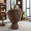 FURNIinspire Accent Chair Oversized Swivel Accent Chair 360 Swivel Barrel Chair Papasan Chair For Living Room Bedroom, Brown, 36.62"*24.80"*17.32" - 2 of 4
