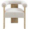 Meridian Furniture,Barrel Boucle Fabric Dining Chair - 4 of 4