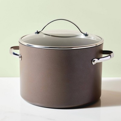 Charcoal 10-Quart Nonstick Aluminum Stockpot with Lid
