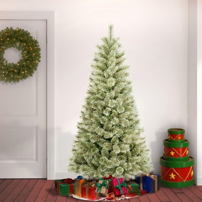 6' Green Cashmere Pine Artificial Christmas Tree with Hinged Branches