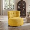 Art Leon Jacquard Flannel Fabric Modern Swivel Accent Side Chair - 4 of 4
