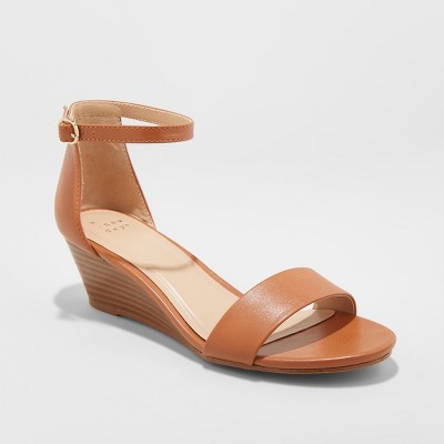 cognac strappy sandals