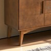 47.3" Mid Century Modern Walnut Sideboard Buffet Cabinet with Storage, Accent Console Table with 2 Doors & 3 Drawers for Dining Living Room - 2 of 4