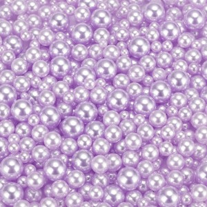 Unique Bargains No Hole ABS Round Faux Pearl for Vase Fillers DIY Home Decoration 800 Pcs - 1 of 4