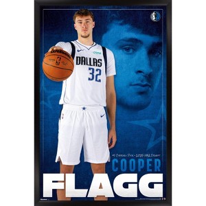 Trends International NBA Dallas Mavericks - Cooper Flagg 25 Framed Wall Poster Prints - 1 of 4