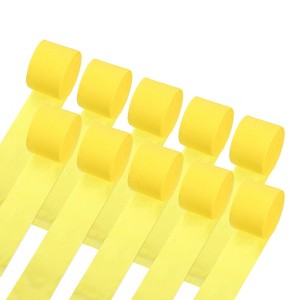 Unique Bargains Fine Texture Lightweight Soft to the Touch Not Easy to Fade Crepe Paper Streamers 10 Pcs - 1 of 4