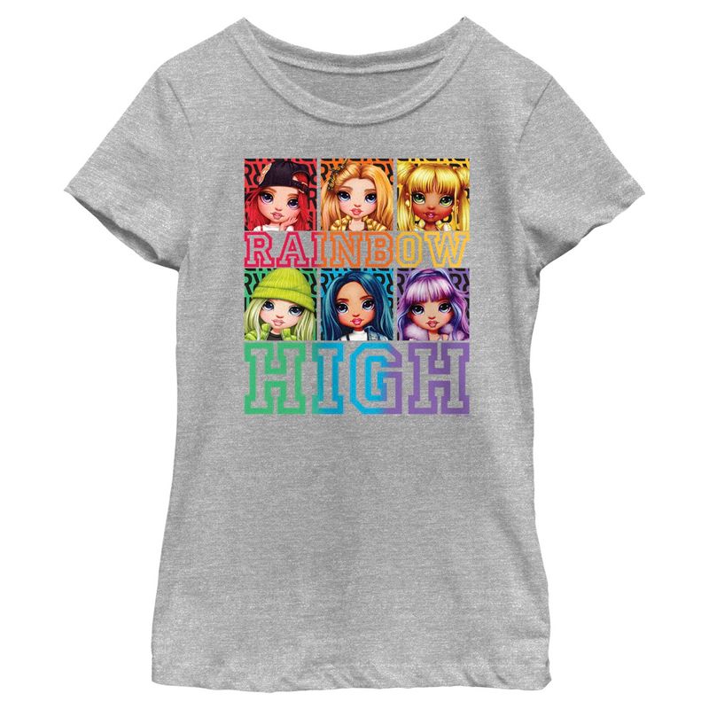 Girl's Rainbow High Character Portraits T-Shirt, 1 of 6