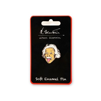 Just Funky Albert Einstein Tongue Out Enamel Pin | Official Einstein Collectible Poster Pin