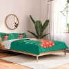 Deny Designs King Carriecantwell Festive Feline Comforter and Pillow Sham - 2 of 4
